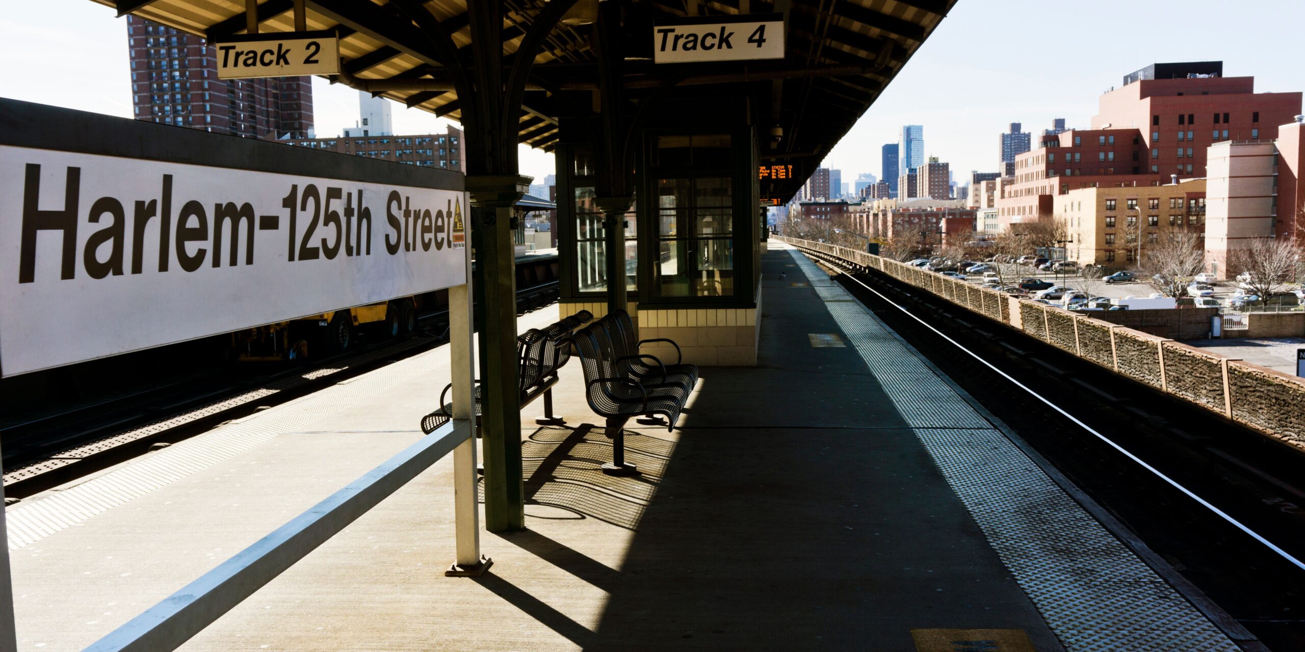 L'arrêt de métro pour se rendre à Harlem depuis le centre-ville de New-York pour passer une journée