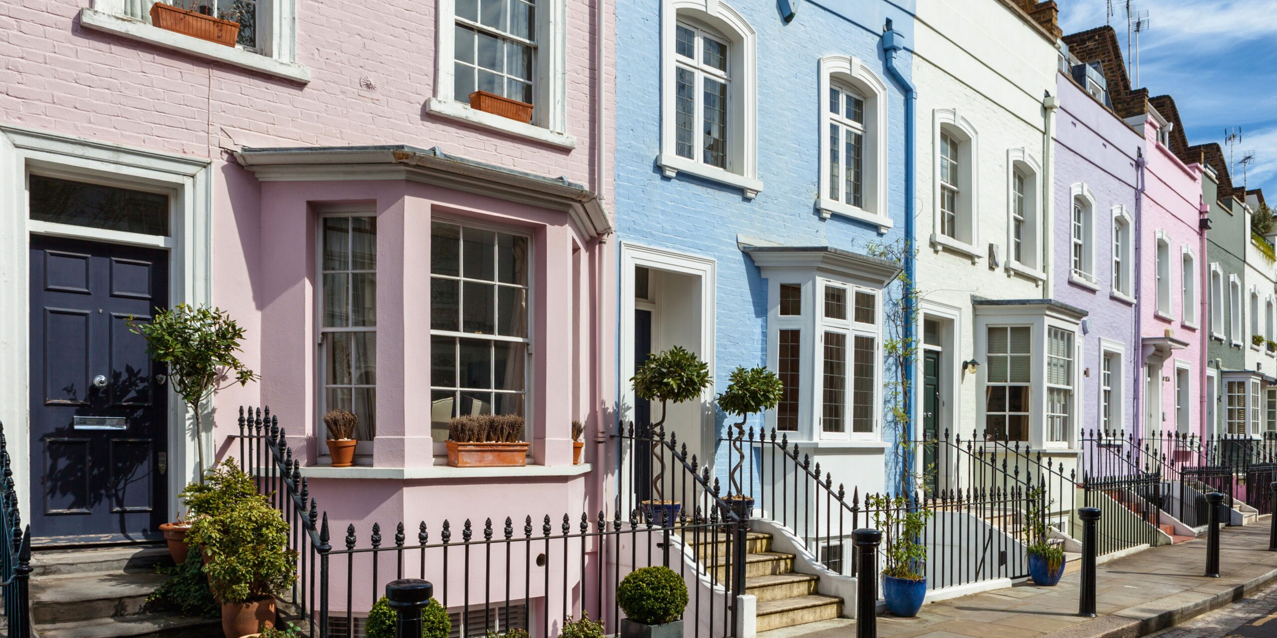 Les maisons colorées de Notting Hill à voir à Londres